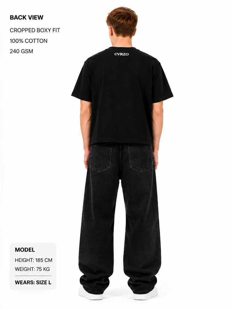 Cevarinzo- Cropped Boxy Tshirt